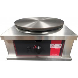Crêpière gaz professionnelle carrée à usage intensif - ø 400 mm - sofraca - 472512251