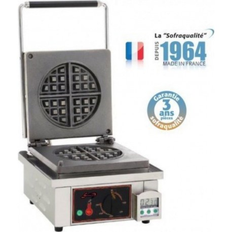 Gaufrier professionnel forain électrique - diamètre 185 mm - sofraca