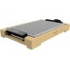 Plancha électrique cecotec tasty&grill 2000 bamboo linestone bois, 2000 w, thermostat réglable
