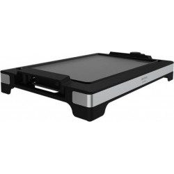 Plancha électrique cecotec tasty&grill 2000 inox noir, finitions acier, 2000 w, thermostat réglable