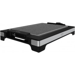 Plancha électrique cecotec tasty&grill 2000 inox linestone noir, 2000 w, thermostat réglable