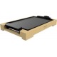 Plancha électrique cecotec tasty&grill 2000 en bambou, 2000 w, thermostat réglable