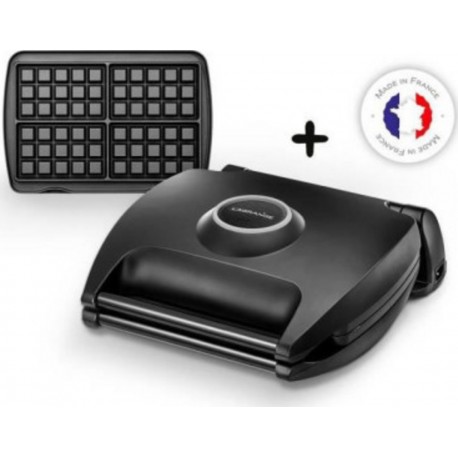 Lag3196200890019 Lagrange 089 001 - gaufrier 4 gaufres réversible sur socle - 155x100mm - multifonctions - 1700W - voyant de con