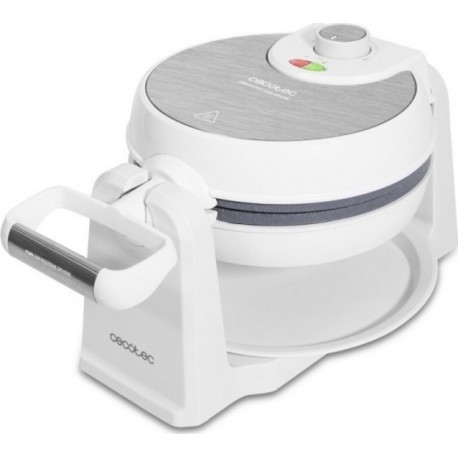 Gaufrier cecotec fun gofrestone sphere blanc, 1000 w, revêtement anti-adhérent