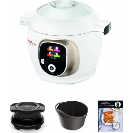 Moulinex Cookéo + Extra Crisp + Moule à gâteau+livre de recettes YY4886FB