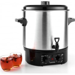 Klarstein biggie distributeur de boissons chaudes 27l - minuterie réglable - 2000W - silver