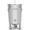 Klarstein gärkeller cuve de fermentation bière & vin - 30l - soupape de vidange de levure - inox 304