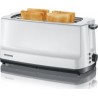 Severin at2234 grille-pain, 2 fentes longues pour 4 tranches : griller, dégeler et réchauffer, support viennoiseries, centrag… S