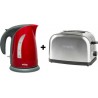 H.koenig Sw8r + tos7 bouilloire 1,8l 2200W rouge winkel+ grille pain 2 tranches h.koenig