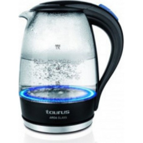 Taurus Bouilloire taurus 2200W 1,7l v erseuse verre ss fil CDP-AROAGLASS
