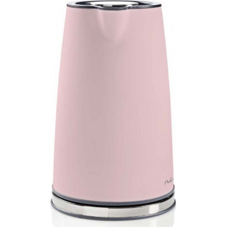 Nedis kawk510epk bouilloire électrique, 1.7 l, doux au toucher, rose