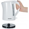 Severin wk3494 bouilloire pratique 1,5 l, ébullition rapide, arret automatique, ouverture xxl, range câble, socle 360°, blanc SE