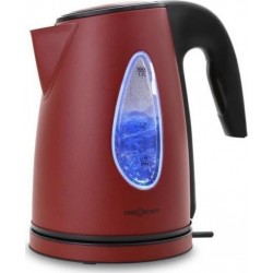 Oneconcept ss17 bouilloire 2200w1,7l effet lumineux rouge