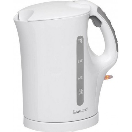 Clatronic Bouilloire sans fil 1 litre clatronic wk 3462 (blanc)