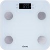 Livoo dom427w - pese-personne impedancemetre - 13 memoires utilisateurs - 180 kg - plateau en verre trempe affichage lcd - blanc