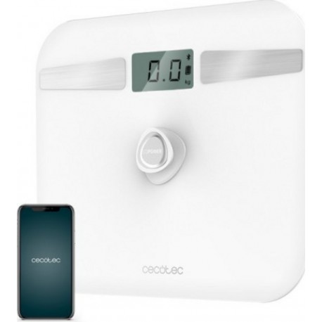 Cecotec Pèse-personne cecotec surface precision ecopower 10200 smart healthy white blanc, verre trempé, bluetooth