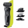 Braun series&nbsp;5 50-w4650cs tondeuse barbe - 3 sabots - station de charge - technologie wet&dry - autonomie 50min BRA4210201242086