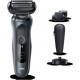 Braun series&nbsp;6 60-n4500cs tondeuse barbe - 3 sabots - station de charge - technologie sensoflex -autonomie 50min BRA421020124092