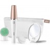 Braun facespa 851v brosse nettoyante visage et épilateur visage avec 3&nbsp;embouts de rechange BRA4210201171171
