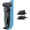 Braun séries 5 50-m1850s - rasoir électrique homme - 3 lames flexibles - systeme easy clean - batterie li-ion- etanche ZMAGCA641