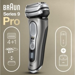 Braun 81747638 - braun series 9 pro 9475cc rasoir électrique barbe et cheveux - prolift - power case - autonomie 60min BRA421020