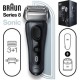 Braun 81761498 - braun series 8 8463cc rasoir électrique barbe - tete 3+1 - technologie sonic - tete flexible 40° BRA42102014072