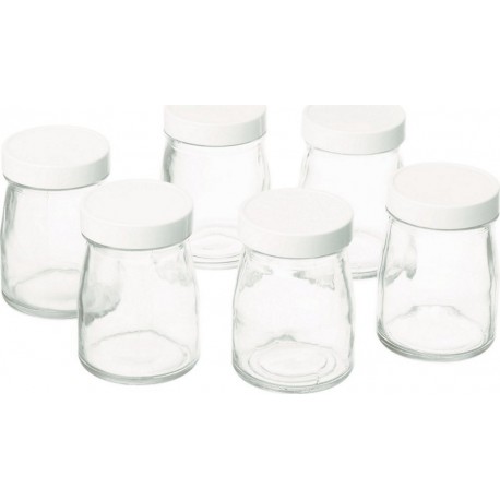 Cuisinart Pot YM401E Lot de 6 pots de yaourts 125ml