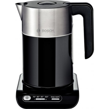 Bosch Bouilloire à température réglable TWK8613 BOUILLOIRE 1.5L NOIR/IX