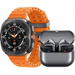 Samsung Montre connectée Pack GalaxyWatch Ultra Gris Titane+Buds3