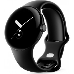 Google Montre connectée Pixel Watch Acier Noir/Bracelet Noir BT
