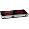 Klarstein Domino vitrocéramique Cookbuddy - 2400W - Argent