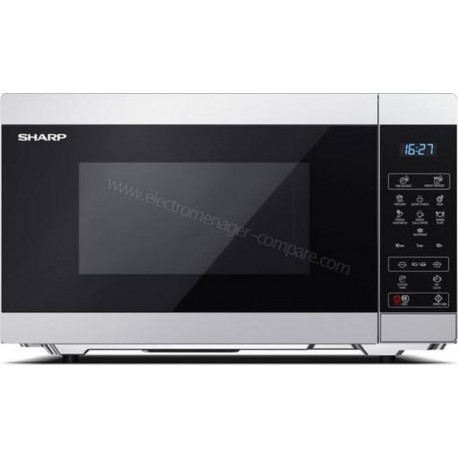 Sharp yc-mg81es four micro-ondes grill 28L cavité céramique émail - puissance 900W grill 1100W