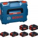 Bosch Pack batterie 4x EXBA18V-40 + 2x EXBA18V-80