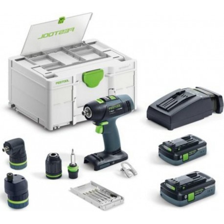 Festool Perceuse-visseuse sans fil T 18+3 HPC 4,0 I-Set