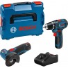 Bosch Kit Combo avec 2 outils 12V : GSR 12V-15+ GWS 12V-76 +2x2.0Ah + GAL 12V-40 (L)