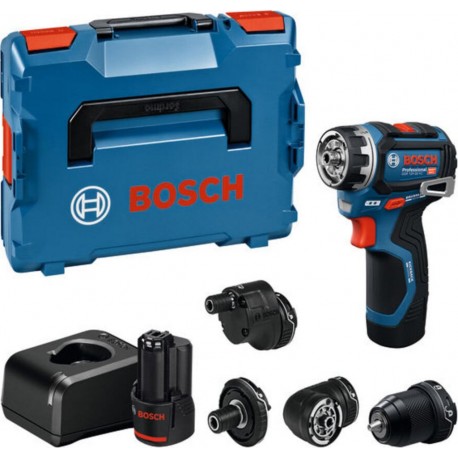 Bosch Visseuse GSR 12V-32 FC, 2x GBA 12V 2.0Ah, divers embouts, L-BOXX