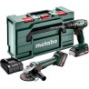 Metabo Kit d'outils sans fil 2.4.3 18 VBS 18 + W 18 L 9-125 metaBOX 165 L
