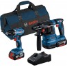 Bosch Kit Combo 2 pièces 18V : GSR 18V-45 + GBH 18V-22 + 2xbatterie 4.0Ah, chargeur rapide