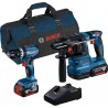 Bosch Kit Combo 2 pièces 18V : GSB 18V-45 + GBH 18V-22 + 2xbatterie 4.0Ah, chargeur rapide
