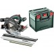 Metabo Set scie circulaire portative sans fil KS 18 LTX 57 avec rail de coupe transversale KFS 44 metaBOX 340 18Vx+