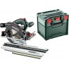 Metabo Set scie circulaire portative sans fil KS 18 LTX 57 avec rail de coupe transversale KFS 44 metaBOX 340 18Vx+