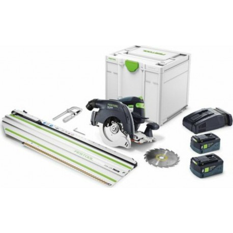 Festool Scie circulaire à capot basculant sans fil HKC 55 5,0 EBI-Set-FSK 420