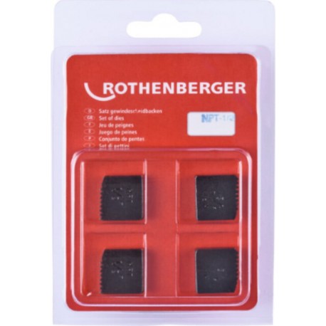 Rothenberger Mâchoires de coupe SC, NPT, 1/2, 4 pcs.