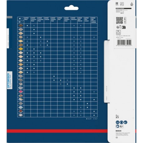 Bosch EXPERT Lame de scie circulaire pour bois, 254x1,6x30 mm, Z60