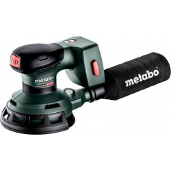 Metabo Ponceuse excentrique sans fil SXA 18 LTX 125 BL avec disque abrasif de 125 mm MetaLoc