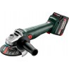 Metabo Meuleuse d'angle sans fil W 18 7-125 (602371510)X 165 L 18V 2x4Ah Li-Power + ASC 55