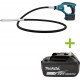 Makita DVR850Z 18V Aiguille à béton 2400 mm sans batteries et chargeur