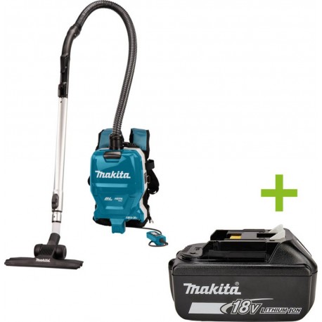 Makita DVC261ZX22 Aspirateur dorsal 2x18V sans batterie ni chargeur avec kit d'aspiration 4 pièces pour le marché du nettoyage