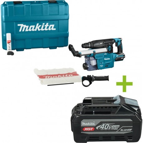 Makita HR008GZ03 Marteau combiné SDS-Plus avec aspiration 40V Max sans batteries ni chargeur dans une mallette.