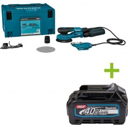 Makita BO001CGZJNL XGT 40 V Max 125 mm Ponceuse excentrique Palm excl. batterie et chargeur dans Mbox
